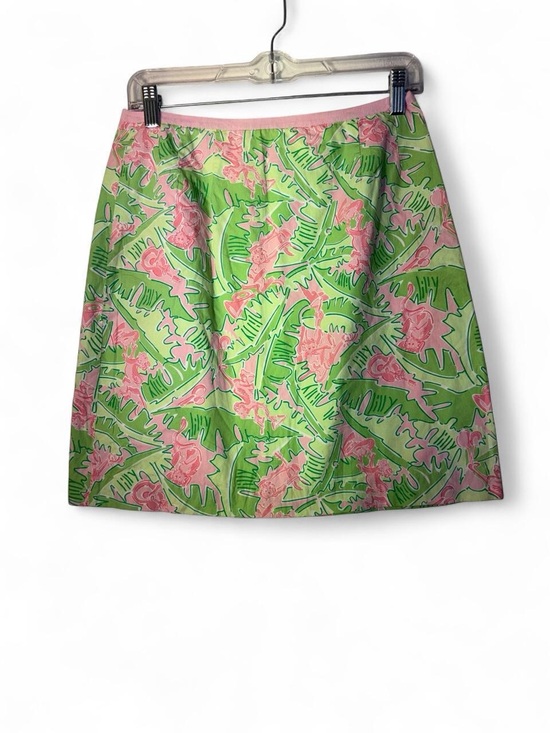 Lilly Pulitzer Dresses & Skirts - Lilly Pulitzer Pink & Green Tropical A-Line Skirt